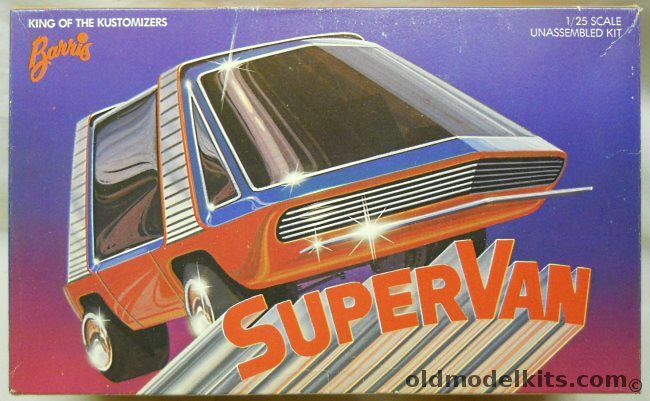 Testors 1/25 Supervan by George Barris King of the Customizers, 123 plastic model kit